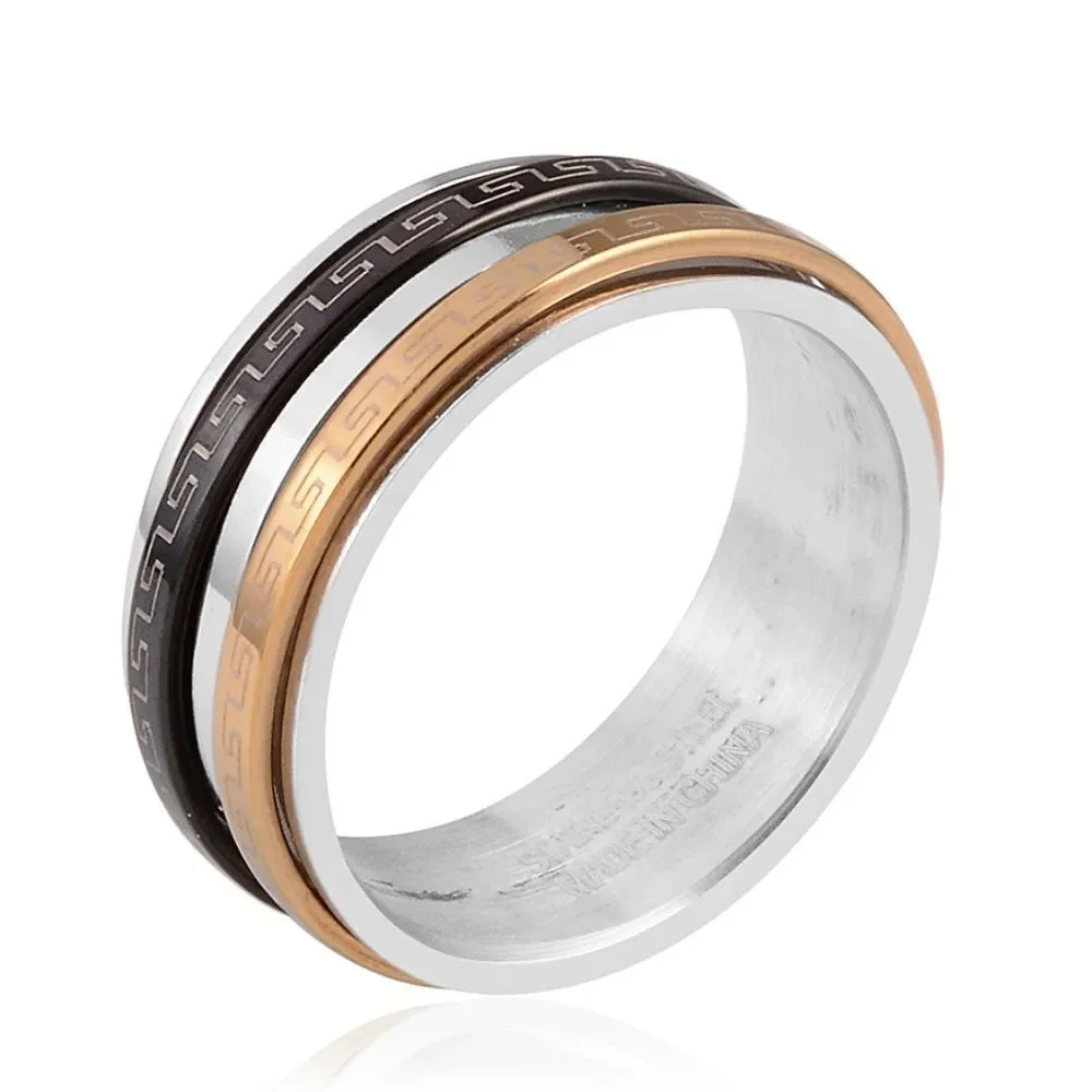 Spinner Ring ION Plated Gold Size 11